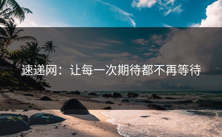 速递网：让每一次期待都不再等待