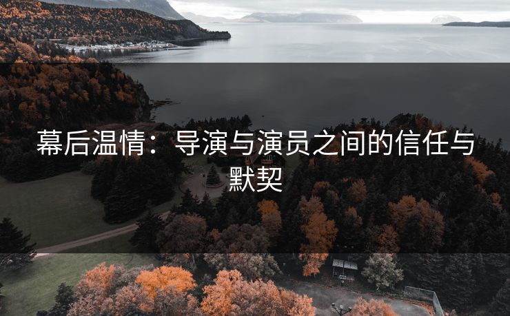 幕后温情：导演与演员之间的信任与默契